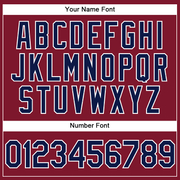 Custom Crimson Navy-White Performance Vapor Golf Polo Shirt