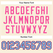 Custom Cream Light Blue Black-Pink Performance Vapor Golf Polo Shirt