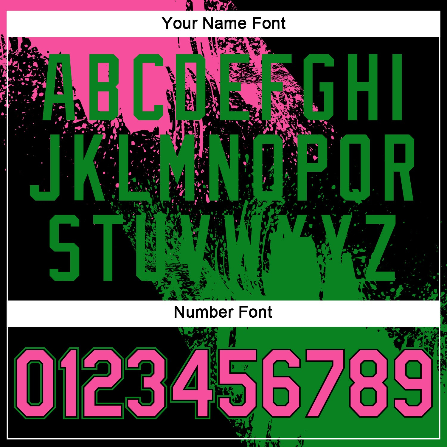 Custom Pink Black-Grass Green 3D Pattern Design Abstract Brush Stroke Performance Polo Shirt