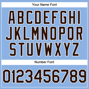 Custom Light Blue Brown-White Performance Vapor Golf Polo Shirt