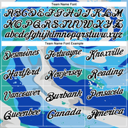 Custom Thunder Blue Black-Sky Blue 3D Bowling Splash Ink Performance Polo Shirt