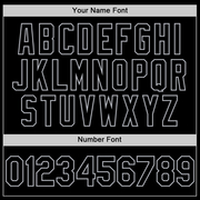 Custom Black Gray Bomber Full-Snap Varsity Letterman Hoodie Jacket