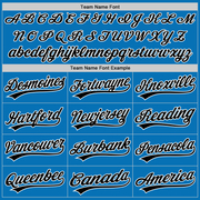 Custom Blue Black-White Performance Vapor Golf Polo Shirt