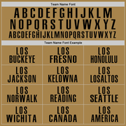 Custom Old Gold Black Performance Golf Polo Shirt