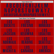 Custom Red Navy Performance Golf Polo Shirt