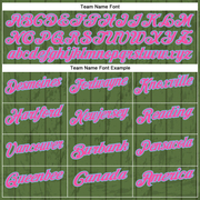 Custom Green Pink-Light Blue 3D Cornhole Performance Polo Shirt