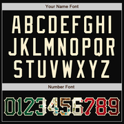 Custom Black Cream Pinstripe Vintage Mexican Flag Bomber Full-Snap Varsity Letterman Jacket