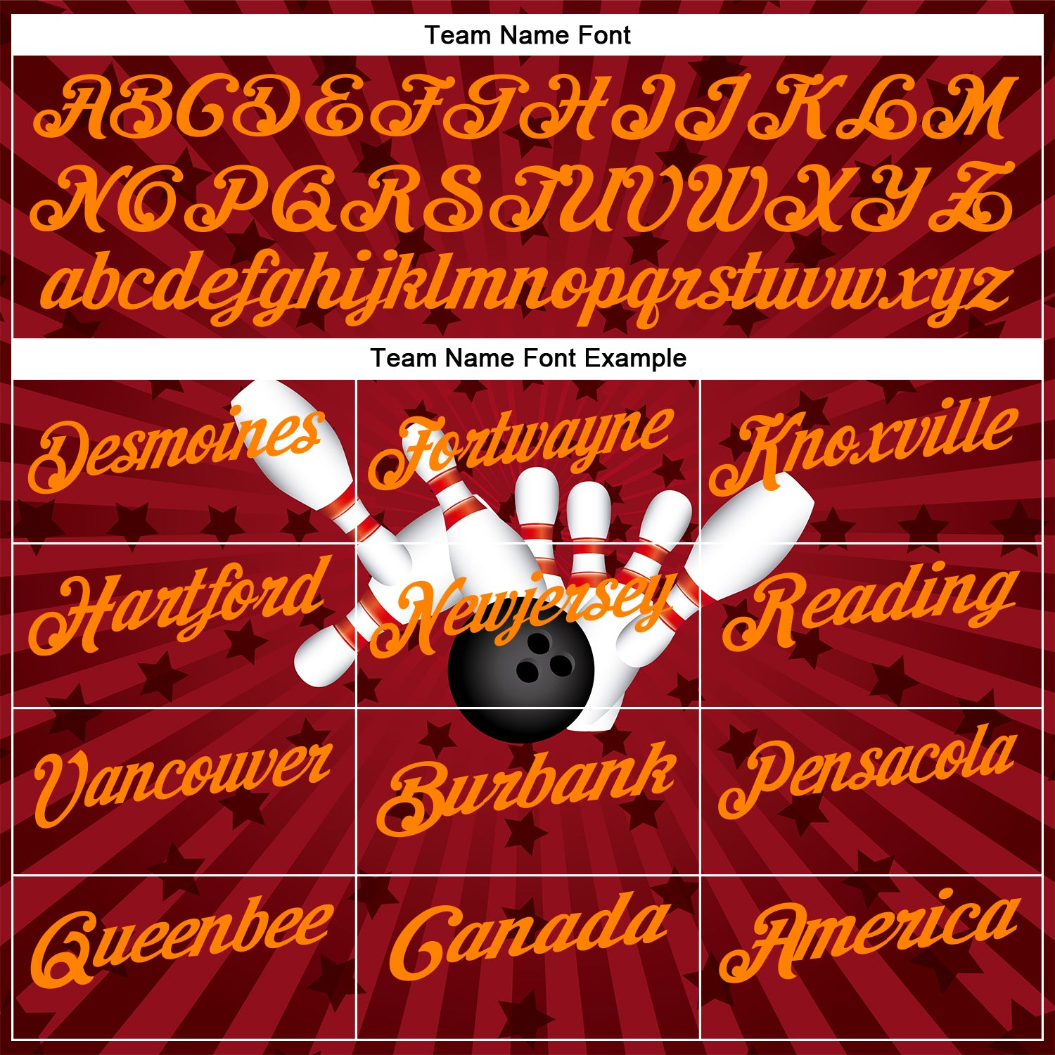 Custom Crimson Bay Orange 3D Bowling Star Performance Polo Shirt