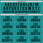 Custom Aqua Black Performance Golf Polo Shirt