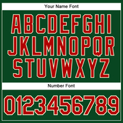 Custom Green Red-Cream Performance Vapor Golf Polo Shirt