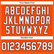 Custom Orange White-Navy Performance Vapor Golf Polo Shirt