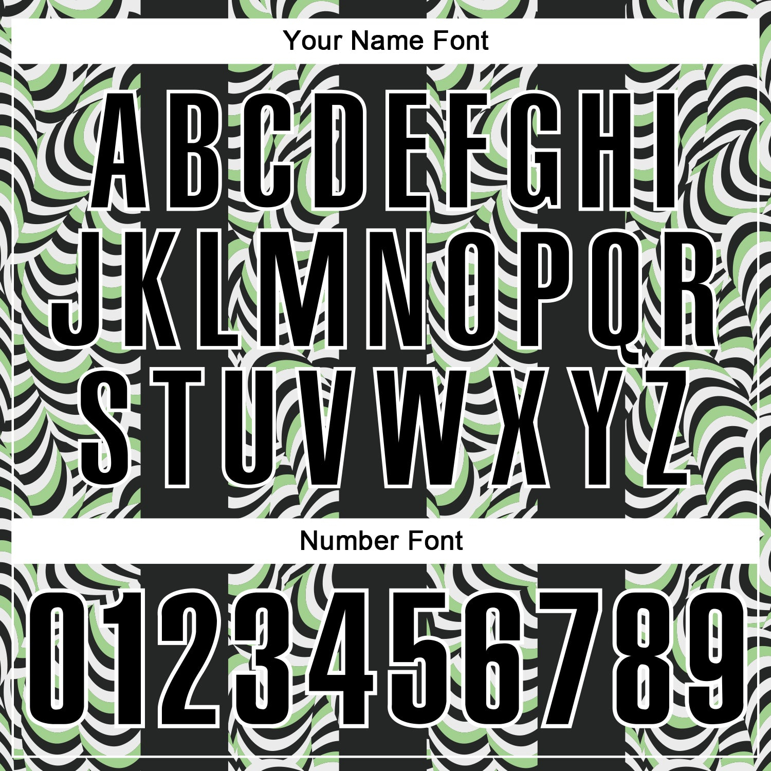 Custom Black Pea Green-White 3D Bowling Geometric Shape Performance Polo Shirt