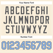 Custom Cream Light Blue-Steel Gray Performance Vapor Golf Polo Shirt