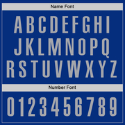 Custom Royal Gray Performance Golf Polo Shirt