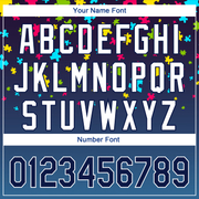 Custom Navy White 3D Pattern Design Autism Awareness Puzzle Pieces Performance Golf Polo Shirt