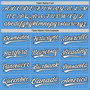 Custom Powder Blue White-Black Performance Vapor Golf Polo Shirt