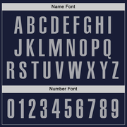 Custom Navy Gray Performance Golf Polo Shirt