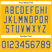 Custom Gold Steel Gray-White Performance Vapor Golf Polo Shirt