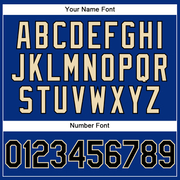 Custom Royal Black-City Cream Performance Vapor Golf Polo Shirt