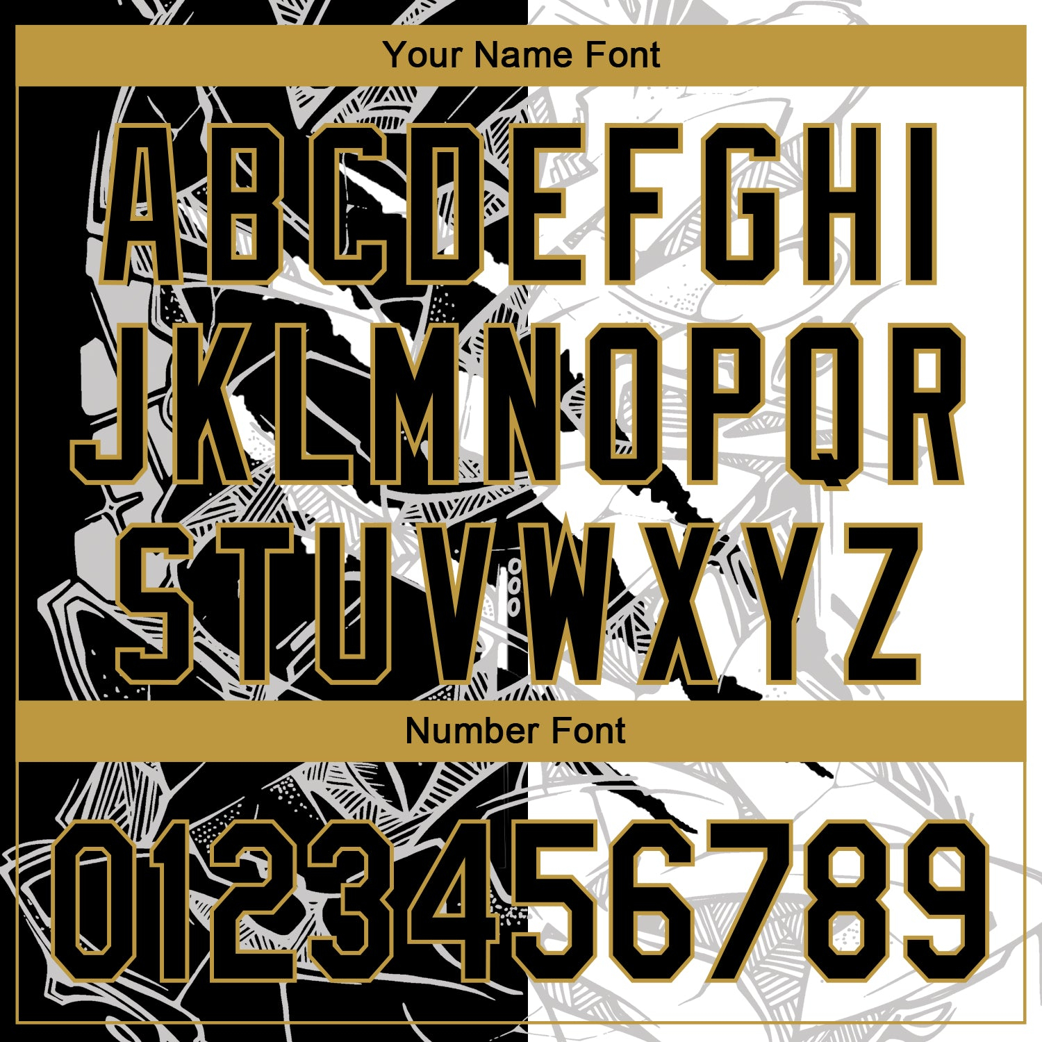 Custom Graffiti Pattern Black-Old Gold 3D Scratch Performance Golf Polo Shirt