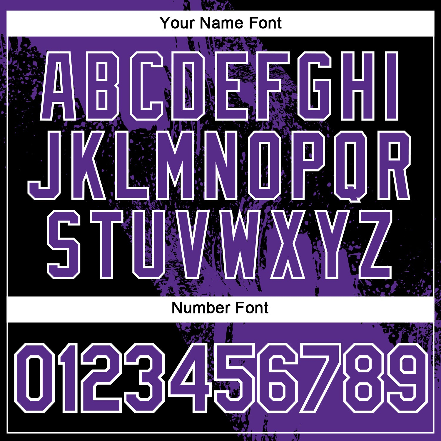 Custom Purple Black-White 3D Pattern Design Abstract Brush Stroke Performance Polo Shirt