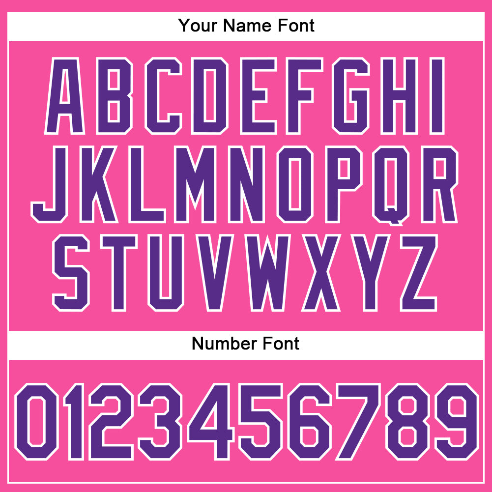 Custom Pink Purple-White Performance Vapor Golf Polo Shirt