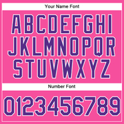 Custom Pink Purple-White Performance Vapor Golf Polo Shirt