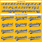 Custom Gold Navy-White Performance Vapor Golf Polo Shirt