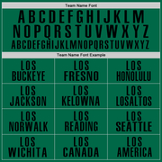 Custom Kelly Green Black Performance Golf Polo Shirt