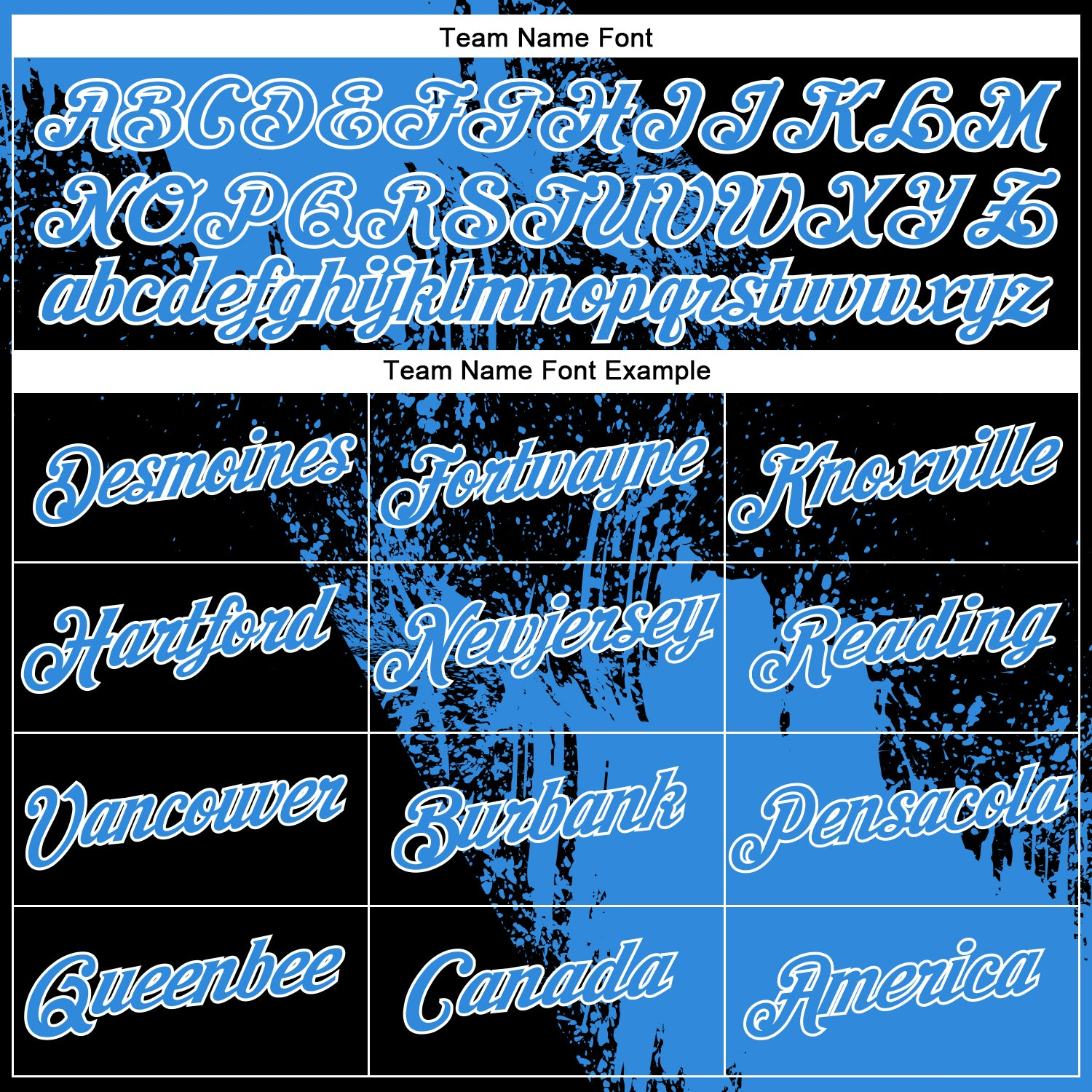 Custom Powder Blue Black-White 3D Pattern Design Abstract Brush Stroke Performance Polo Shirt