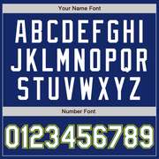 Custom Royal White Kelly Green-Gold Bomber Full-Snap Varsity Letterman Jacket