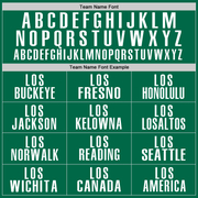 Custom Kelly Green White Performance Golf Polo Shirt