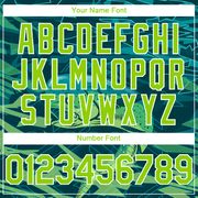 Custom Teal Neon Green-White Mahimah Fish Fishing 3D Bomber Full-Snap Varsity Letterman Hoodie Jacket