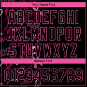 Custom Black Pink 3D Pattern Design Pink Ribbon Breast Cancer Awareness Month Women Health Care Support Performance Golf Polo Shirt