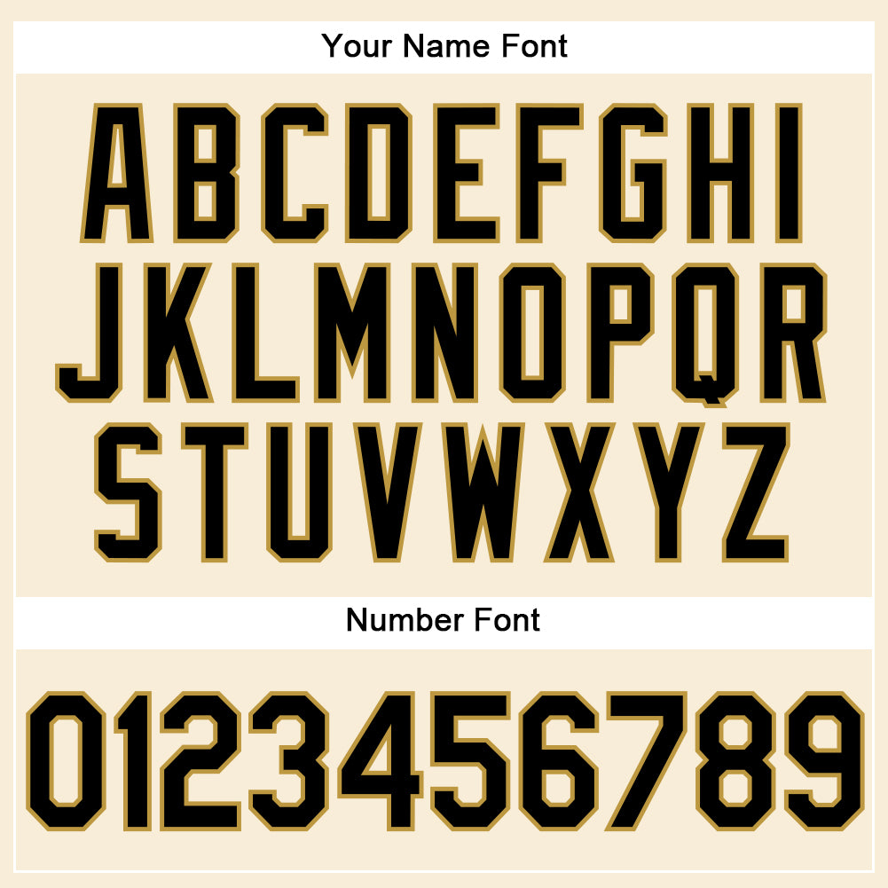 Custom Cream Black-Old Gold Performance Vapor Golf Polo Shirt