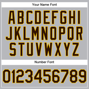 Custom Gray Brown-Yellow Performance Vapor Golf Polo Shirt