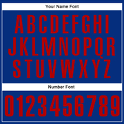 Custom Royal Red-Bay Orange 3D Pattern Design Animal Eagle Performance Polo Shirt