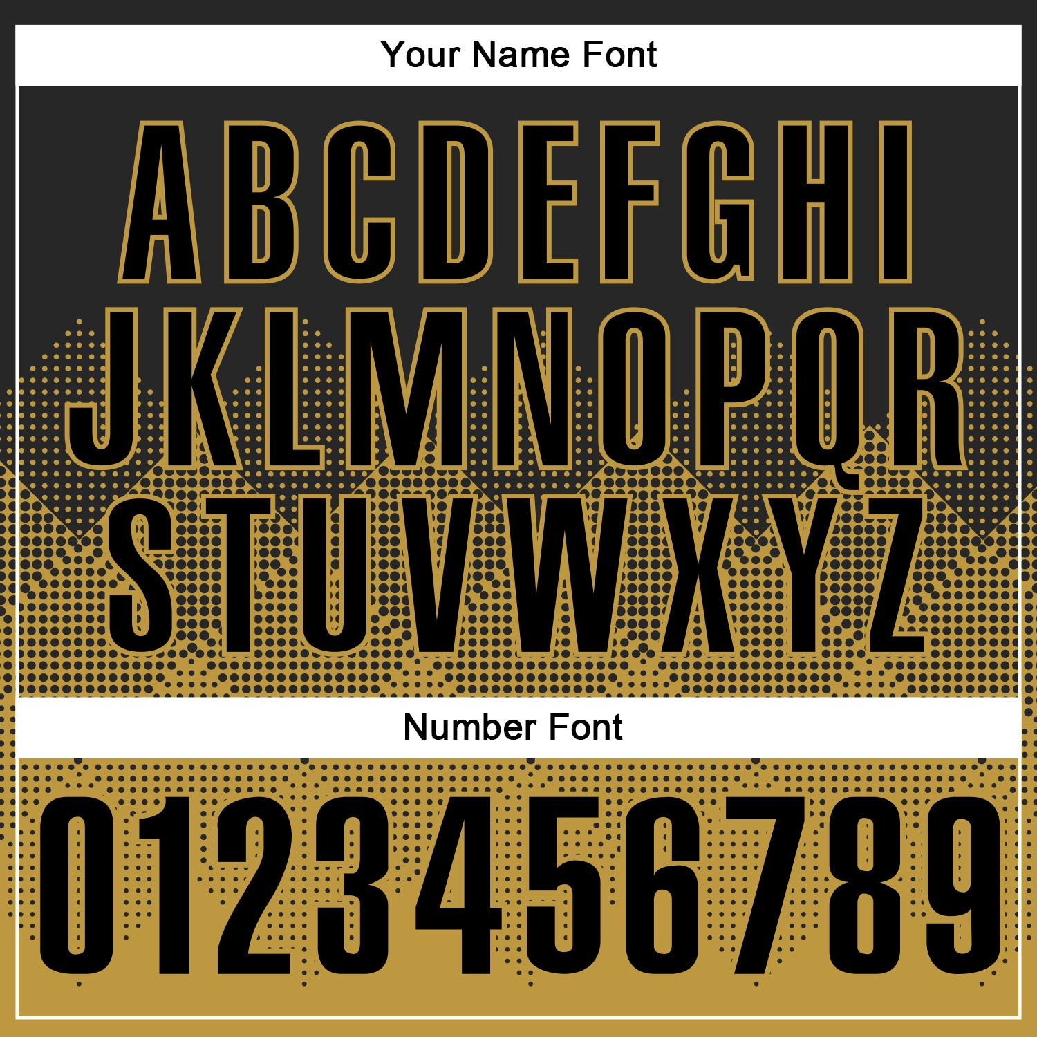 Custom Black Old Gold 3D Pattern Design Gradient Square Shape Performance Polo Shirt