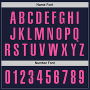 Custom Navy Pink Performance Golf Polo Shirt