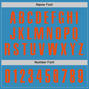 Custom Panther Blue Orange Performance Golf Polo Shirt