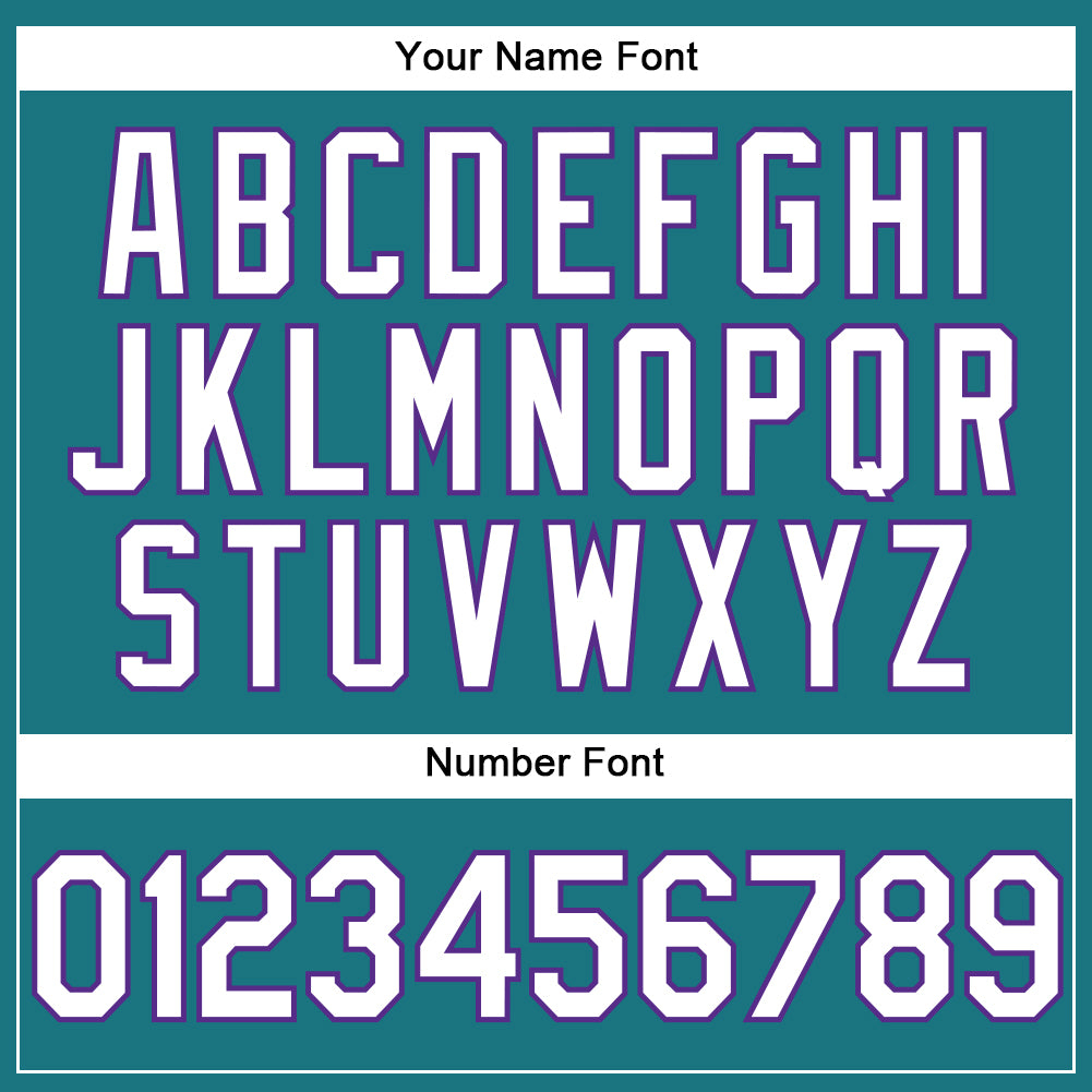 Custom Teal White-Purple Performance Vapor Golf Polo Shirt