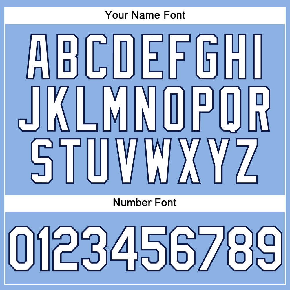 Custom Light Blue White-Navy Performance Vapor Golf Polo Shirt