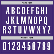 Custom Purple White Performance Golf Polo Shirt