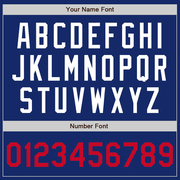 Custom Royal White-Red Bomber Full-Snap Varsity Letterman Jacket