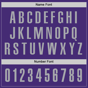 Custom Purple Gray Performance Golf Polo Shirt