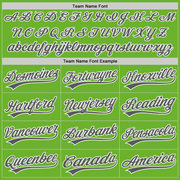 Custom Neon Green Steel Gray-White Performance Vapor Golf Polo Shirt