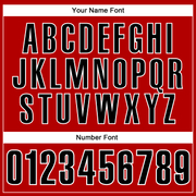 Custom Red Black-White 3D Bowling Tattoos Performance Polo Shirt