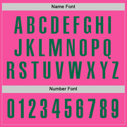 Custom Pink Kelly Green Performance Golf Polo Shirt