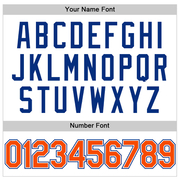 Custom White Orange-Royal Performance Vapor Golf Polo Shirt