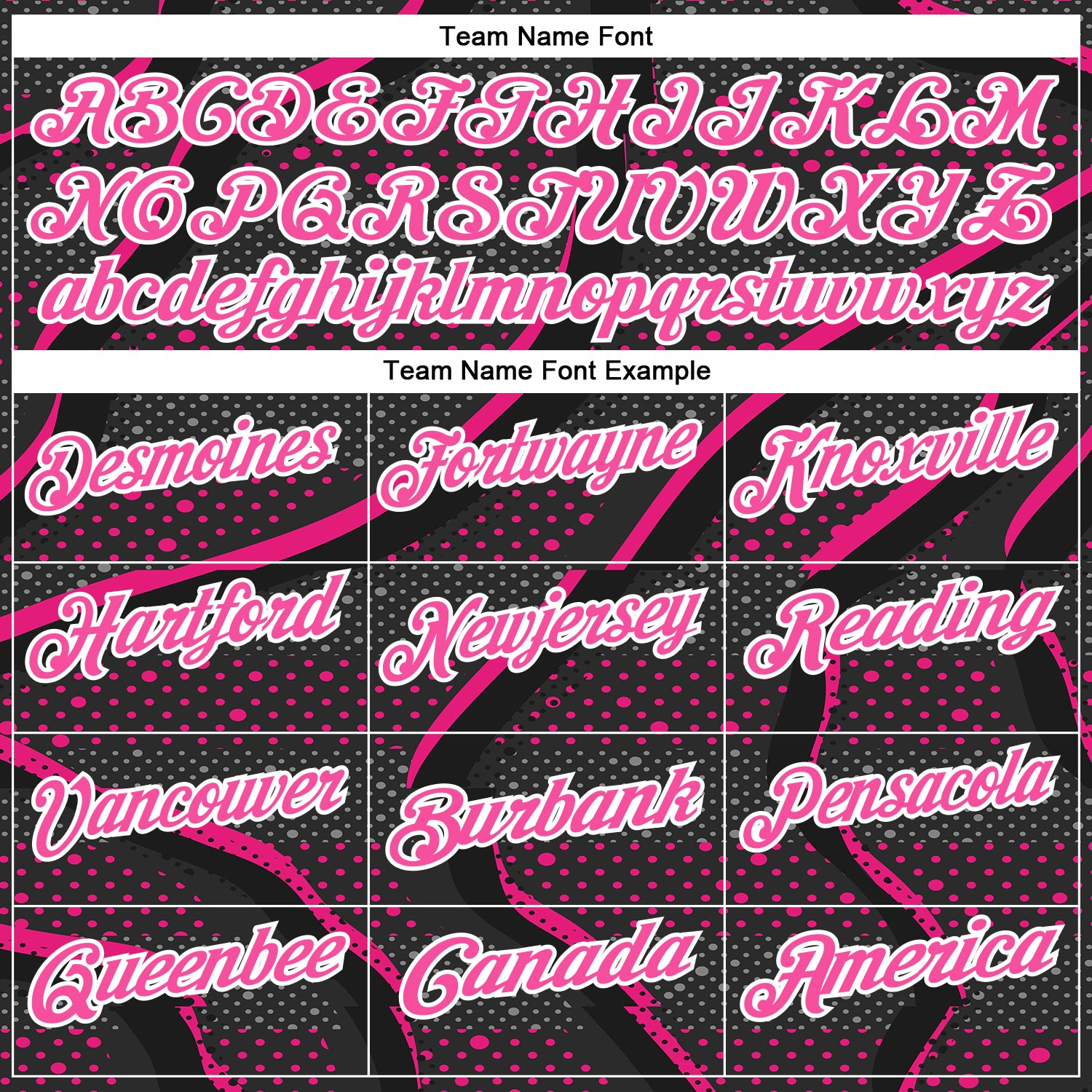 Custom Black Pink-Hot Pink 3D Bowling Dot Performance Polo Shirt